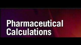 pharmaceutical calculations 1 milliequivalent شرح [upl. by Aehsan]