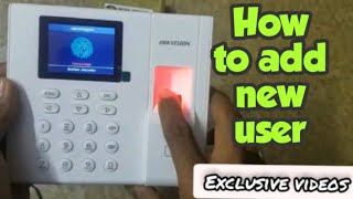 How to add new user in attendance machine  Hikvision  attendance machine  Exclusive videos [upl. by Idnim687]