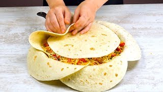 Arrange 7 Tortillas In The Pan Like THIS amp Wait 40 Minutes – WOW [upl. by Nagram]