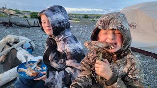 3 Days Camping Hunting amp Fishing on Remote Island in Alaska [upl. by Siul]