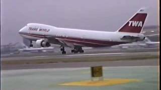 TWA 747100 727200 amp L1011 Landing at LAX [upl. by Kcim]