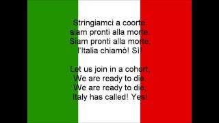 National anthem of Italy IT EN lyrics [upl. by Gerita]