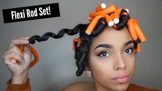 How To Flexi Rod Set  Natural Hair [upl. by Laeno]