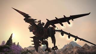 FFXIV Landerwaffe Mount  Mecha Dragon Mount [upl. by Dow]