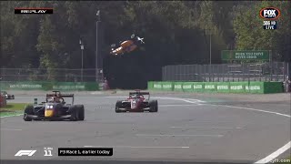 F3 Monza 2019  Alexander Peroni Huge Crash FullSpeed Replay [upl. by Akeimat]