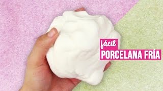 Como hacer Porcelana Fría casera RECETA FÁCIL  Cold porcelain recipe ✂️ Craftingeek [upl. by Liauqram]