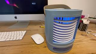 Nortec Mini Aircooler Unboxing  de goedkoopste luchtkoeler maar werktie ook [upl. by Balsam]