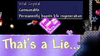 Vital Crystal in Terraria This shimmered item is overrated but its not as good as youd think [upl. by Cigam]