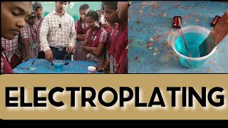 Electroplating experiment I Zphs Venkatapur I TS SCERT Syllabus [upl. by Leumek]