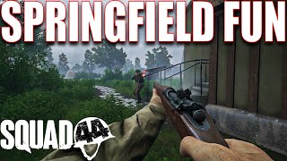 SPRINGFIELD RIFLE is FUN To Play With in SQUAD 44 Gameplay [upl. by Chaffee]