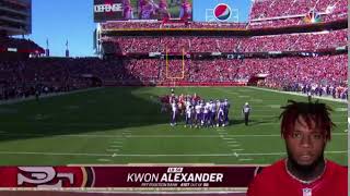 Kwon Alexander Said He Was From Hot Boyz University During Player InterviewDivisional Playoffs Game [upl. by Nirrad]