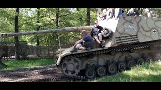 Militracks 2023 in Overloon Nashorn SdKfz 164 amp Bergepanzer38t w Flak 38 amp many more WW2 vehicles [upl. by Hitt]