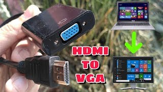 Only 100 Rs HDMI To VGA Converter Or Adoptor or Cable Without Audio  In Hindi [upl. by Sedruol]