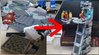 Instruction of LEGO Avengers 76125 Alternative Build Stark Tower Avengers Tower [upl. by Og]