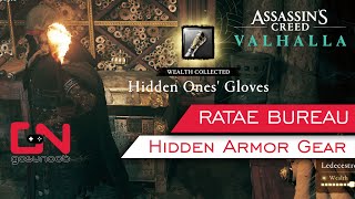 AC Valhalla Ratae Bureau Hidden Armor Gear  How to Get Hidden Ones Gloves [upl. by Immac]