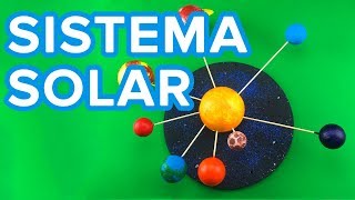 Cómo hacer un Sistema Solar con bolas de porexpan  Manualidad infantil para el colegio [upl. by Enyamrahc43]