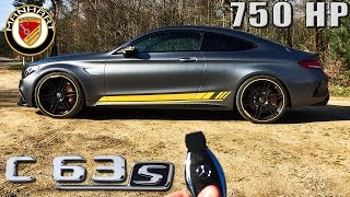 Mercedes C63 S AMG 750 HP REVIEW Manhart CR700 POV Test Drive by AutoTopNL [upl. by Cozmo]