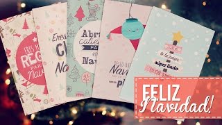 Tarjetas y mensaje navideño [upl. by Leruj]