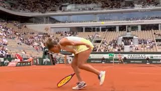 Elena Rybakina in trouble vs Jasmine Paolini 🇮🇹 WTA Live Tennis Coverage France QF [upl. by Emmuela]