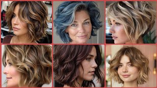 short wavy hairCORTE PELO CORTO DAMAS DE 4550 AÑOS  CORTE DE CABELLO PIXIE BOB CORTO😎 [upl. by Philbo]