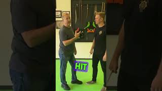 SelfDefense Training Disarming a Knife from a Threat Position selfdefense shorts [upl. by Leander944]