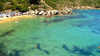 Isola del Giglio in gommone verso Cala delle CALDANE [upl. by Asiled]