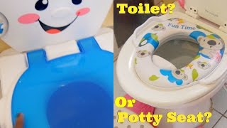 Potty Toilet Seat or Potty Toilet   My Experience  28 Jan 2016  Mommy and Baby Approved [upl. by Anaeerb]