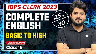 IBPS Clerk 2023  English by Vishal Parihar  English for IBPS Clerk 2023  Day15 [upl. by Ahtel]