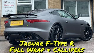 Darren Huckerbys Jaguar FType R  Full Wrap In Satin Metallic Grey [upl. by Godderd783]