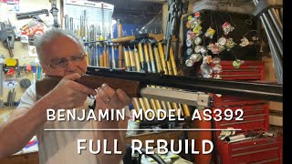 Benjamin model AS392 22 caliber co2 rifle full rebuild [upl. by Henrik]