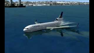 MD11 Water Landing [upl. by Yromem]