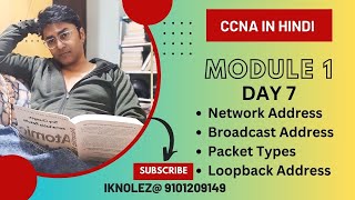 CCNA Hindi  Day 7  Network amp Broadcast Address IPv4 Packet Types amp Loopback Address [upl. by Elatnahc]