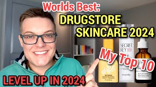 BEST DRUGSTORE SKINCARE 2024  My Top Skincare 2024 [upl. by Oicneconi]