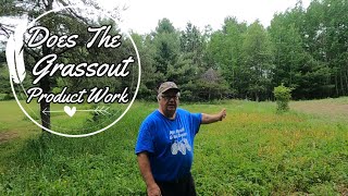 Does Grass Out Product Really Work  Food Plot Updates [upl. by Yrovi]