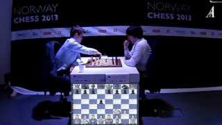 ♚ Magnus Carlsen vs Teimour Radjabov Chess Blitz ☆ Norway Chess 2013 [upl. by Alletneuq]