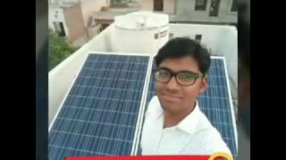 500 Watt rooftop Solar Power Plant Installation [upl. by Odey]