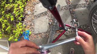 Installing a Shimano Dura Ace Crankset to an External Bottom Bracket [upl. by Amadeus]