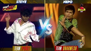 Nepo Vs Steve  Dharmesh And Punit Team  Indias Best Dancer Season 4  IBD Season 4  Dumar Boy [upl. by Blackmun]