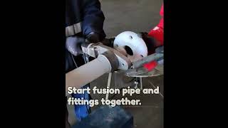 Actual Fusion Fit Up PVDF PipeManual melting [upl. by Atiuqer]