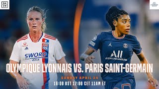 Olympique Lyonnais vs PSG  Demifinale Aller De LUEFA Womens Champions League [upl. by Vyner592]