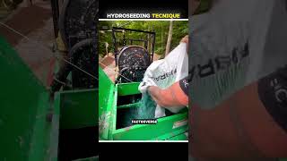 Hydroseeding Technique 😱 fact facts virtualreality viral experiment factive vr trending [upl. by Allie]