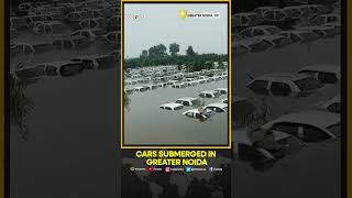 Hundreds of cars submerged as Hindon river overflows [upl. by Myk]