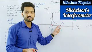 Michelsons interferometer  class 11 physics  waves and oscillation  physics ka safar [upl. by Litha]