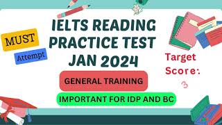 ielts reading practice test with answers  19 january 2024 [upl. by Hoxsie]