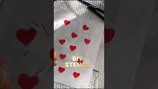 Diy Stencil  ഇനി craft and art കുറച്ച് ഈസി ആയിട്ട് ചെയ്യാം Diy stencil craftideas shorts craft [upl. by Kiki626]