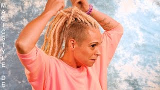 Danny 21 lange blonde Dreadlocks mit Undercut  super süßes Girl [upl. by Eeleak]