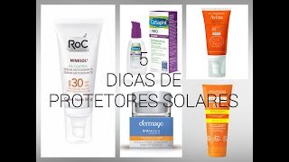 5 Dicas de Protetores Solares Faciais [upl. by Zetnom]