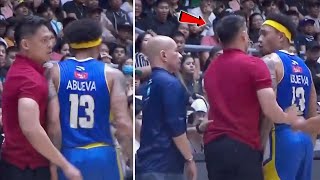 Calvin Abueva wanna Fight entire ROS bench after got called for Technical foul [upl. by Oina]