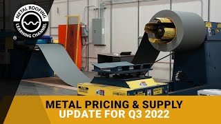 Metal Pricing and Supply Update  2022 Q3 Steel Price Forecast [upl. by Toombs59]