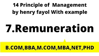 Remuneration  meaning  Concept  defintion  examples  14 principles of management  henry fayol [upl. by Calendra]